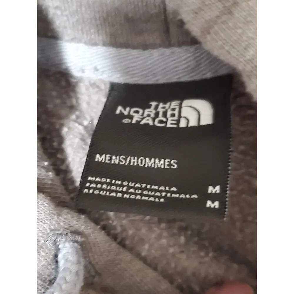 The North Face Mens Medium Hoodie Gray “Never Stop Exploring” Pullover F21 A3Y9J